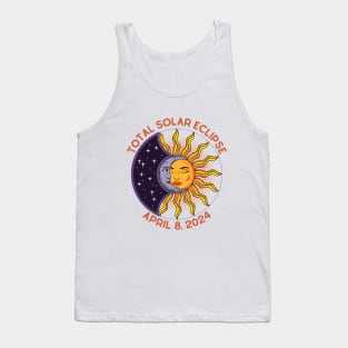 Total Solar Eclipse April 8, 2024 Celestial Sun Moon Tank Top